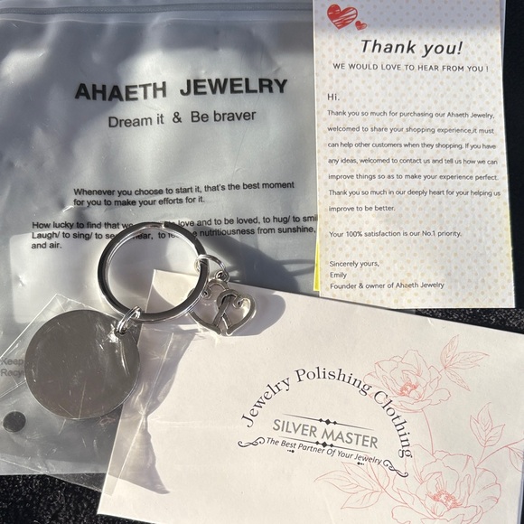 Sterling Silver “Gigi” Key Chain - Picture 4 of 5